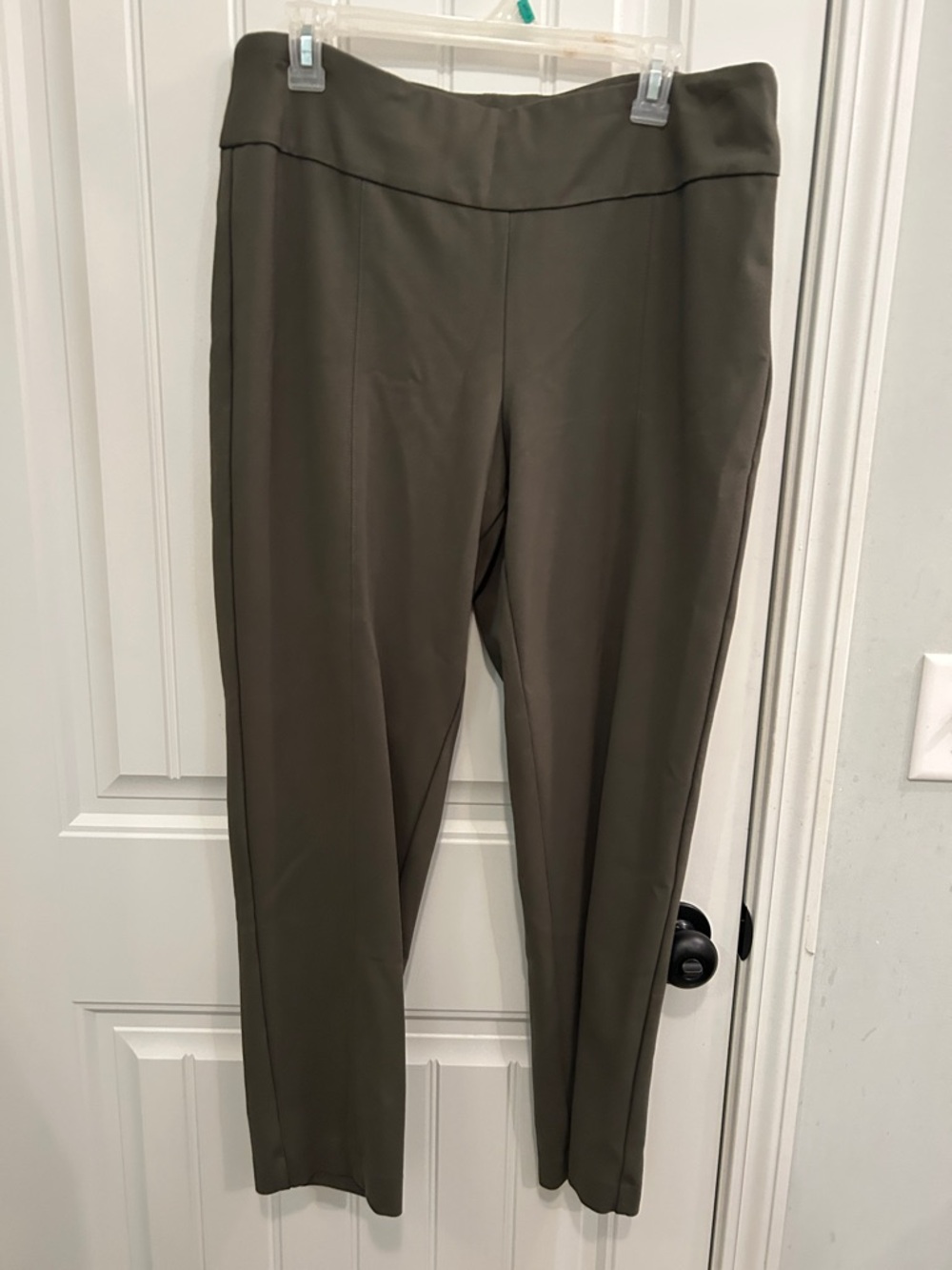 new directions Olive Straight-Leg Pull-On Pants